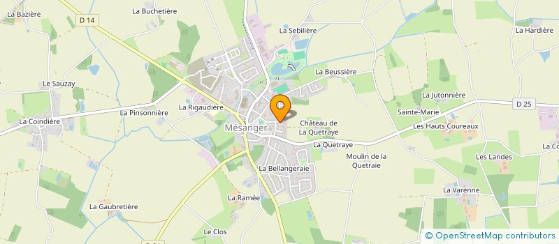 localisation de l'entreprise ASSISTANTES MATERNELLES SOLIDAIRES  MESANGER