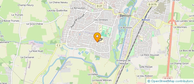 localisation de l'entreprise ASSISTANTS MATERNELS DE BETTON REUNIS ET DES ENVIRONS  BETTON