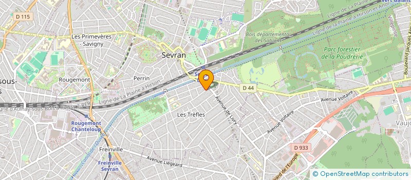 localisation de l'entreprise ASSISTANTS MATERNELS PROFESSIONNELS 93  SEVRAN