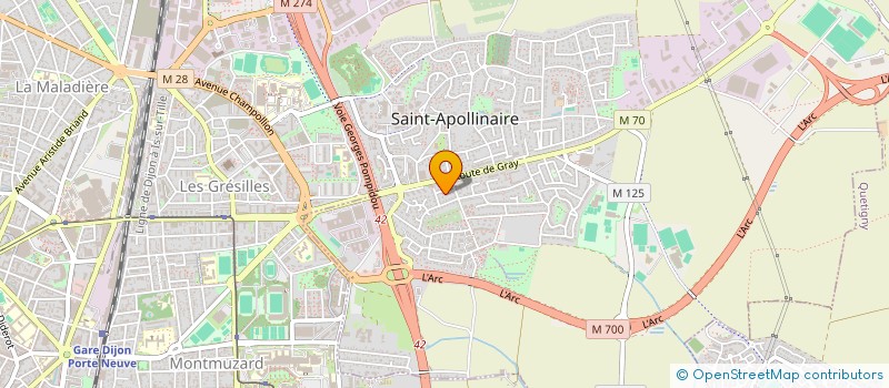 localisation de l'entreprise ASSISTAVIE à SAINT-APOLLINAIRE