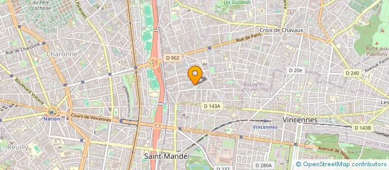 localisation de l'entreprise ASSISTEC à MONTREUIL