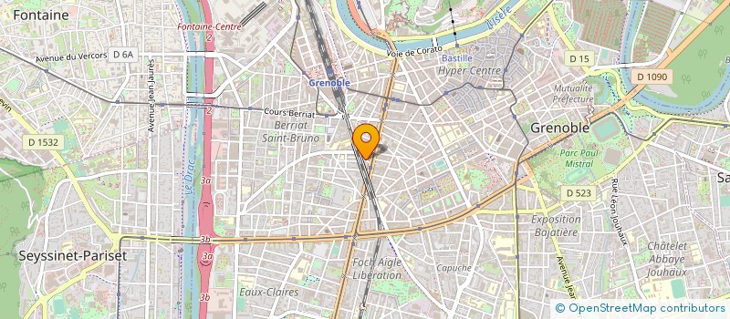 localisation de l'entreprise ASSISTENCE BURAUTIQUE CENTER  GRENOBLE