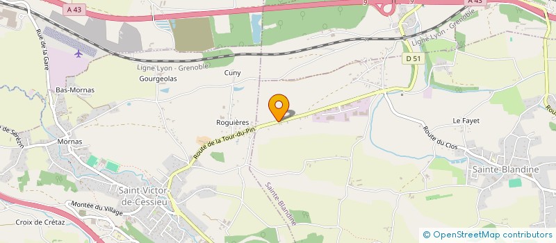 localisation de l'entreprise ASSISTOR  SAINTE-BLANDINE