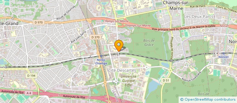 localisation de l'entreprise ASSISTRA INTERIM à CHAMPS-SUR-MARNE