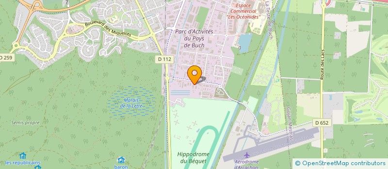 localisation de l'entreprise ASSITEL (ASSISTANCE TRAVAUX EN LIGNE) à LA TESTE-DE-BUCH