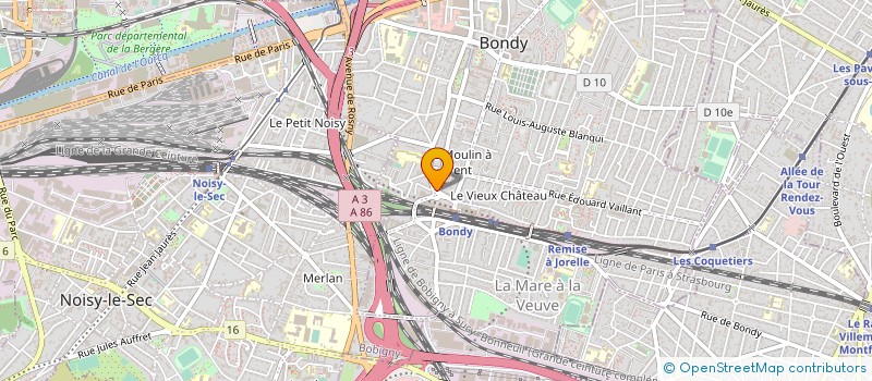 localisation de l'entreprise ASSIYA  BONDY