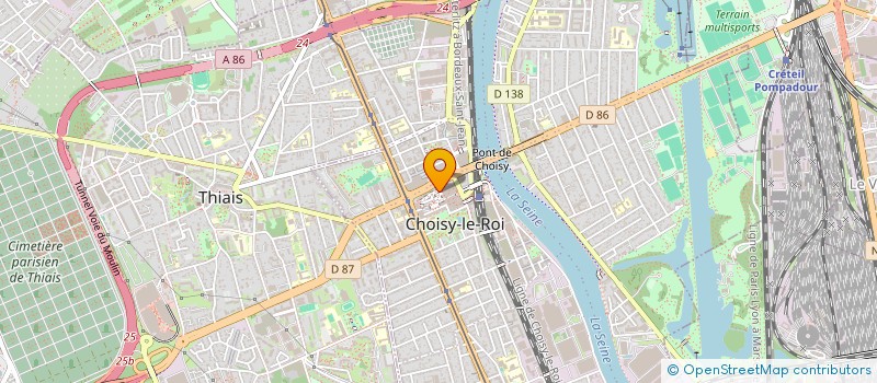 localisation de l'entreprise ASSIYA à CHOISY-LE-ROI