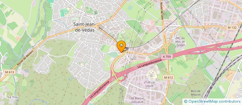 localisation de l'entreprise ASSJ  SAINT-JEAN-DE-VEDAS