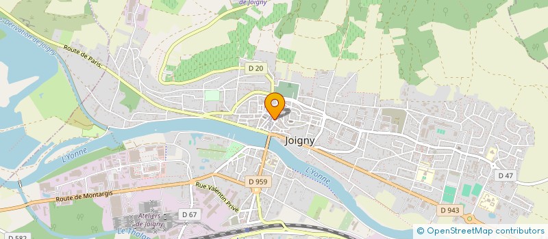 localisation de l'entreprise ASSLAL II à JOIGNY