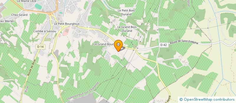 localisation de l'entreprise ASSLES AMIS DU GRAND BOURGLIOUX à CHATEAUNEUF-SUR-CHARENTE