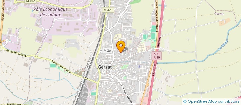 localisation de l'entreprise ASSM VILCHES  GERZAT