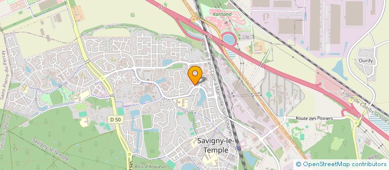 localisation de l'entreprise ASSMUNOZ  SAVIGNY-LE-TEMPLE