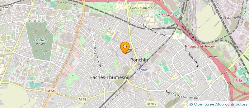 localisation de l'entreprise ASSN  RONCHIN