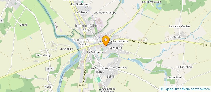 localisation de l'entreprise ASSN USEP ECOLE GEORGE SAND TOURNON ST MARTIN à TOURNON-SAINT-MARTIN