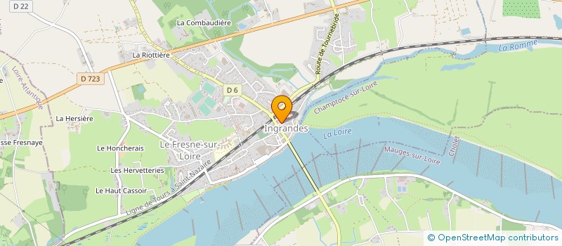 localisation de l'entreprise ASSO 3B à INGRANDES-LE-FRESNE-SUR-LOIRE