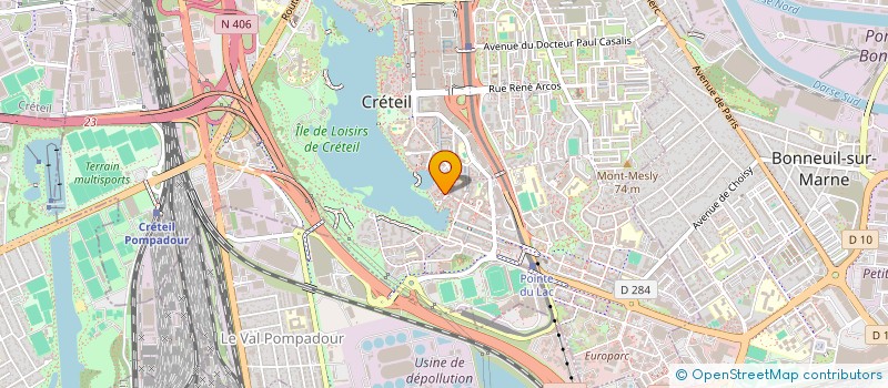 localisation de l'entreprise ASSO à CRETEIL