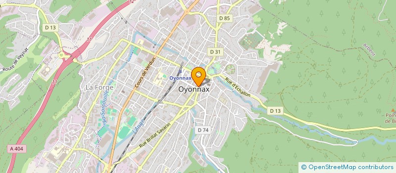 localisation de l'entreprise ASSO ACCOMP DEVELOP ETUD ENTREP DE L'AIN à OYONNAX