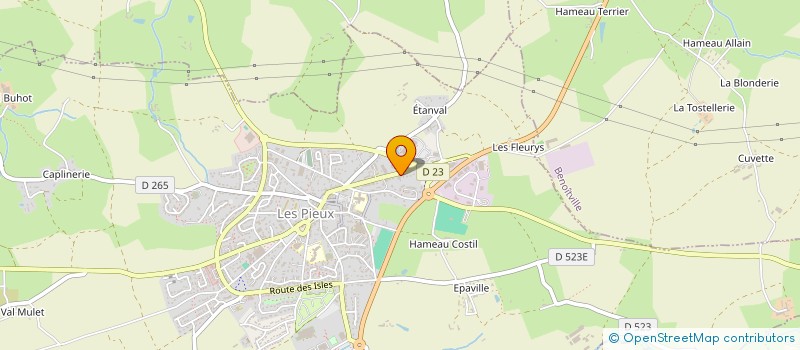 localisation de l'entreprise ASSO ACTIONS JEUNES  LES PIEUX