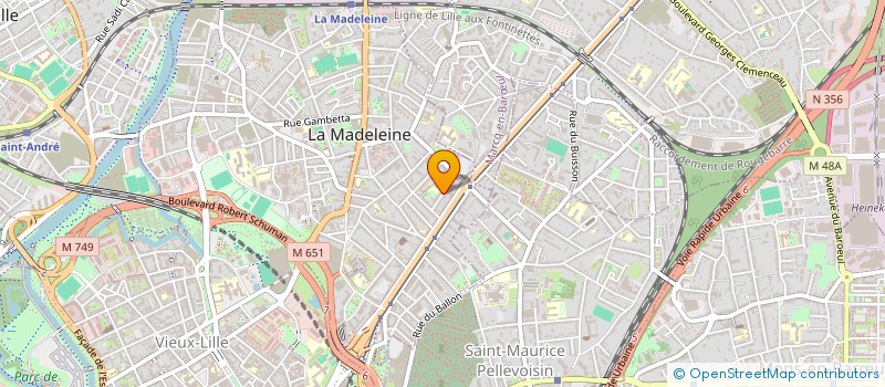 localisation de l'entreprise ASSO ACTIVITES RENCONTRES LOISIRS HANDICAPES à LA MADELEINE