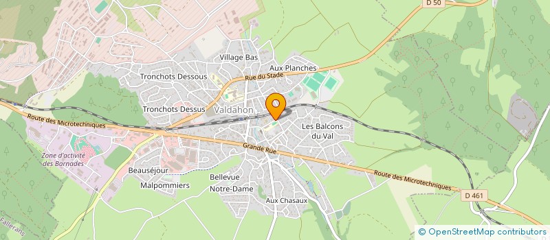 localisation de l'entreprise ASSO ADAEJ DU DOUBS à VALDAHON
