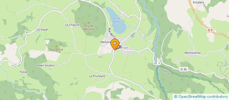localisation de l'entreprise ASSO AGREE PECHE PROTECTION MILIEU AQUAT à RIOM-ES-MONTAGNES