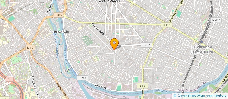 localisation de l'entreprise ASSO AGREEE DE PECHE  ET DE PROTECTION DU MILIEU AQUATIQUE LA PLAQUETTE DE ST MAUR à SAINT-MAUR-DES-FOSSES