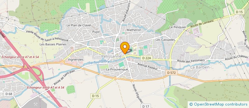 localisation de l'entreprise ASSO AIDE A DOMICILE à PELISSANNE
