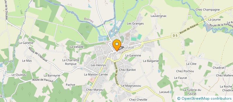 localisation de l'entreprise ASSO AIDE DOMIC MILIEU RURAL à SAINT AULAYE-PUYMANGOU