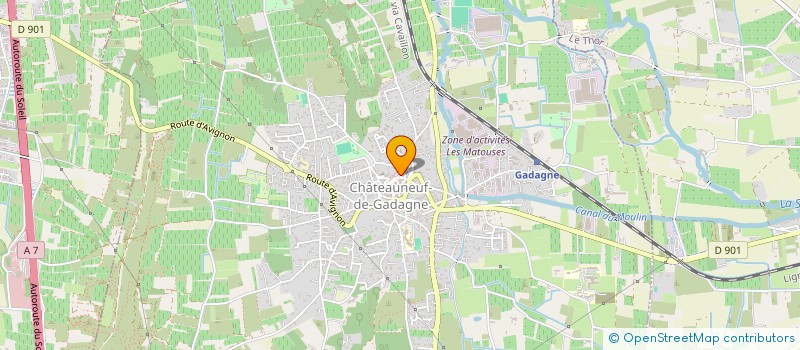 localisation de l'entreprise ASSO AIDE DOMICILE MILIEU RURAL à CHATEAUNEUF-DE-GADAGNE