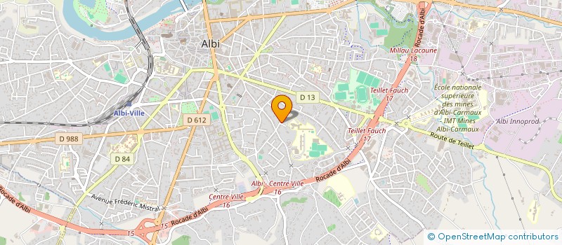 localisation de l'entreprise ASSO ALBI AMIS SCOUT GUIDE FRA à ALBI