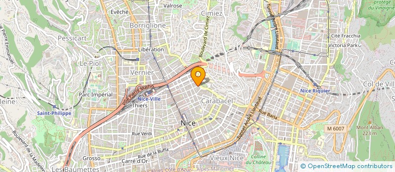 localisation de l'entreprise ASSO ALLIANCE FRANC COMITE à NICE