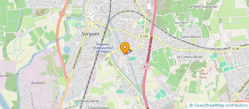 localisation de l'entreprise ASSO AMBROISE CROIZAT TROISIEME AGE  SORGUES