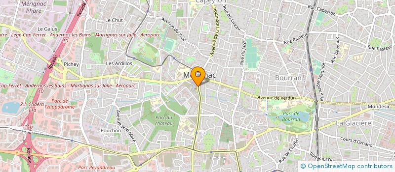 localisation de l'entreprise ASSO AMICA DES RANDONNEURS BORDEL ET GIR à MERIGNAC