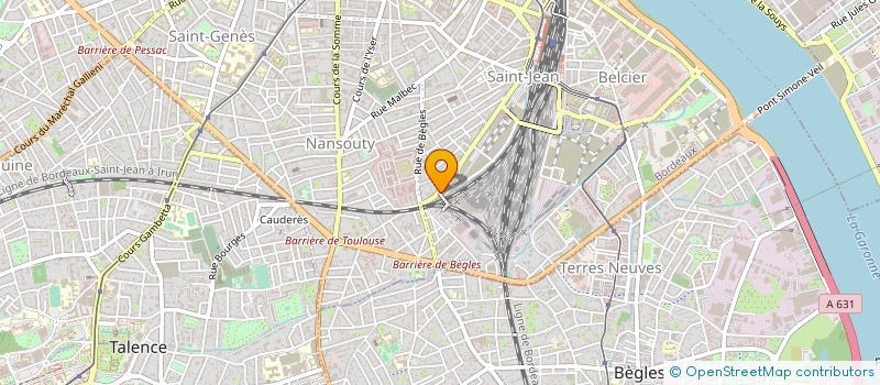 localisation de l'entreprise ASSO AMICALE APPRENTIS ANCIENS SNCF BX à BORDEAUX