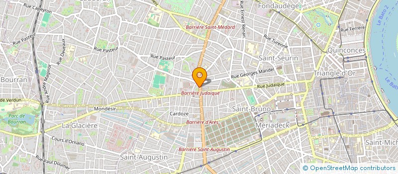 localisation de l'entreprise ASSO AMICALE SPORTIVE DE BATANY  BORDEAUX