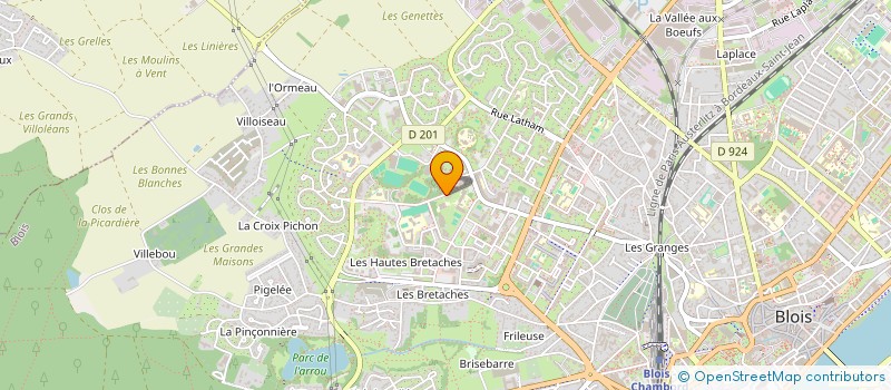 localisation de l'entreprise ASSO AMIS BIBLIOTHEQUE CENTRE PRET 41  BLOIS