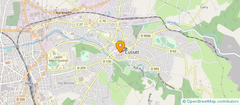 localisation de l'entreprise ASSO AMIS DU VIEUX CUSSET à CUSSET