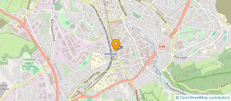 localisation de l'entreprise ASSO ANCI ELEVES LYCEE FAURE à SAINT-ETIENNE