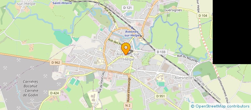 localisation de l'entreprise ASSO ARCHEOLOGIQUE & HISTORIQUE  AVESNES-SUR-HELPE