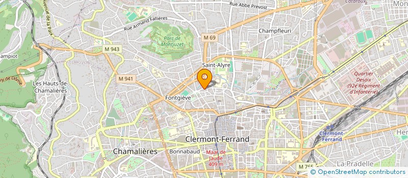 localisation de l'entreprise ASSO AU CLAIR DE LA BULLE  CLERMONT-FERRAND