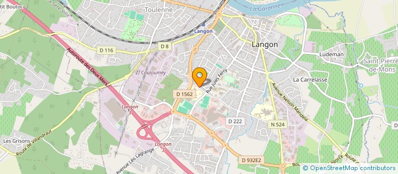 localisation de l'entreprise ASSO AUMONERIE ENSEIGNEMENT PUBLIC  LANGON