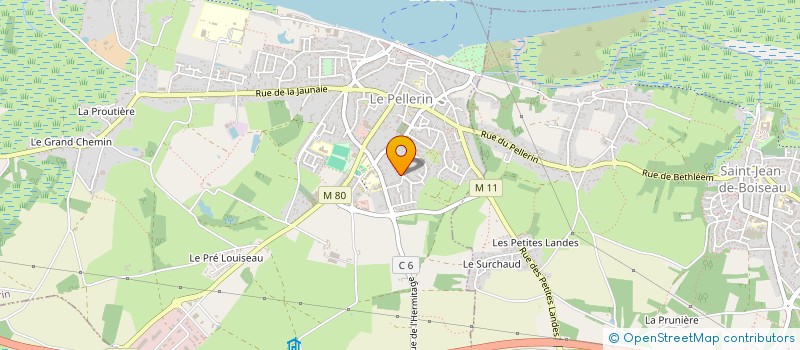 localisation de l'entreprise ASSO BAC A SABLE à PELLERIN (LE)