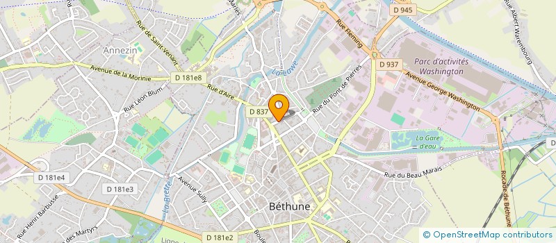 localisation de l'entreprise ASSO BALTHAZAR à BETHUNE