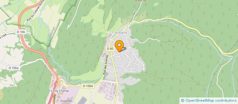 localisation de l'entreprise ASSO BDANCE à ARBENT