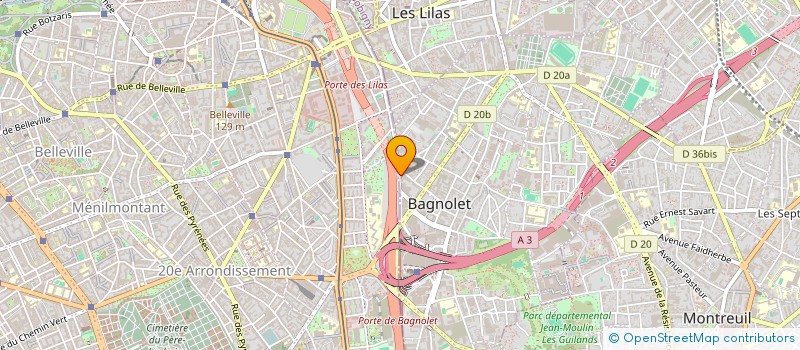 localisation de l'entreprise ASSO BIENFAISANCE ET FRATERNITE BAGNOLET à BAGNOLET