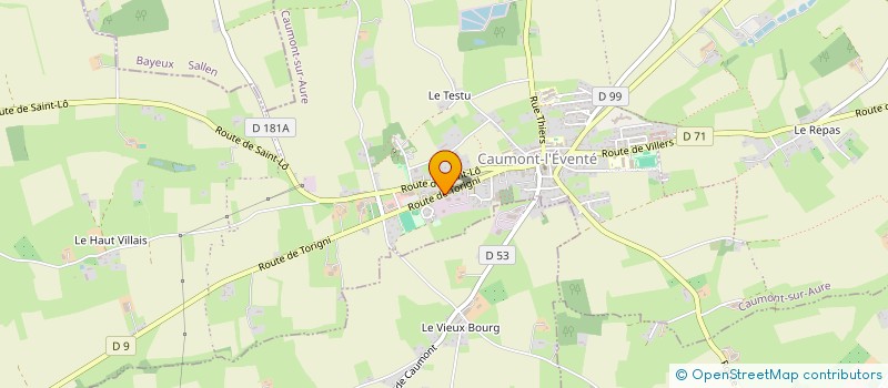 localisation de l'entreprise ASSO BOURSE AIDE CHOMEURS ENVIRON RECUPE à CAUMONT-SUR-AURE