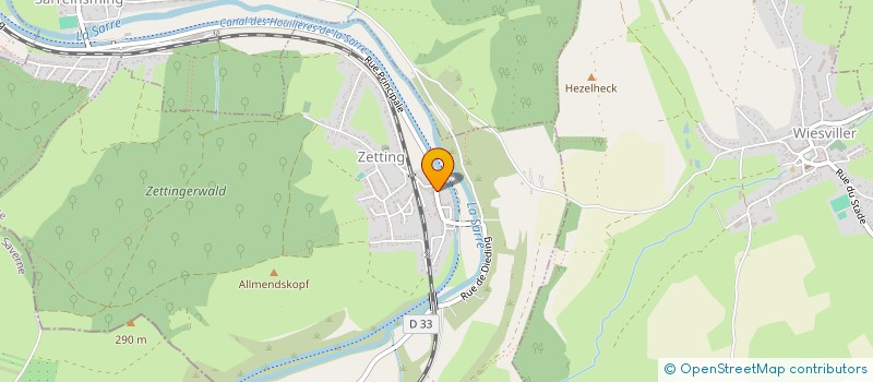 localisation de l'entreprise ASSO BOXING CLUB  ZETTING