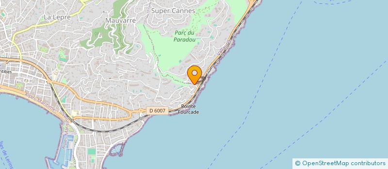 localisation de l'entreprise ASSO CANNES AQUAFORMATION à CANNES