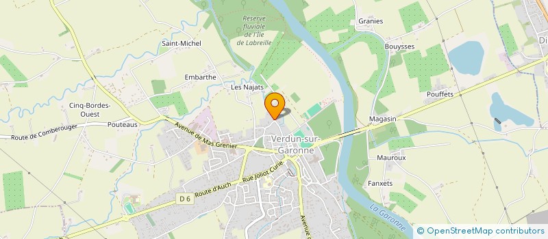 localisation de l'entreprise ASSO CAPSUL à VERDUN-SUR-GARONNE