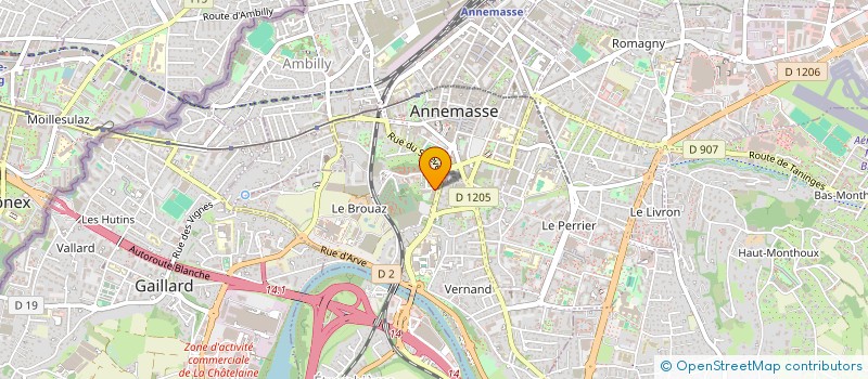 localisation de l'entreprise ASSO CATHOLIQUE EDUCATION POPULAIRE à ANNEMASSE